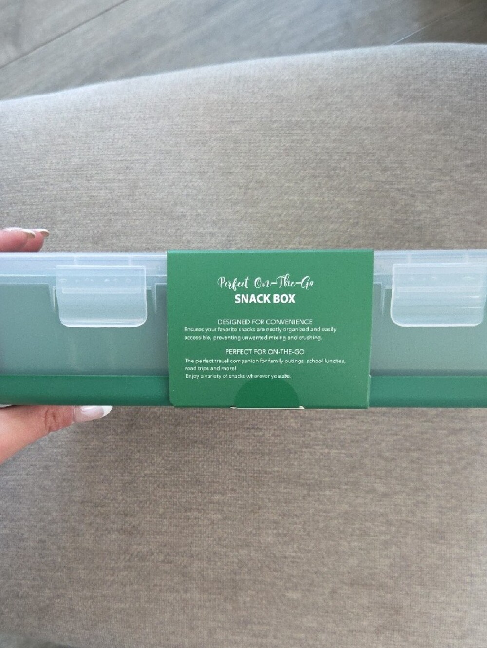 CWC  | Tree Green 3-Compartment Snack Box - Picture 4 of 5